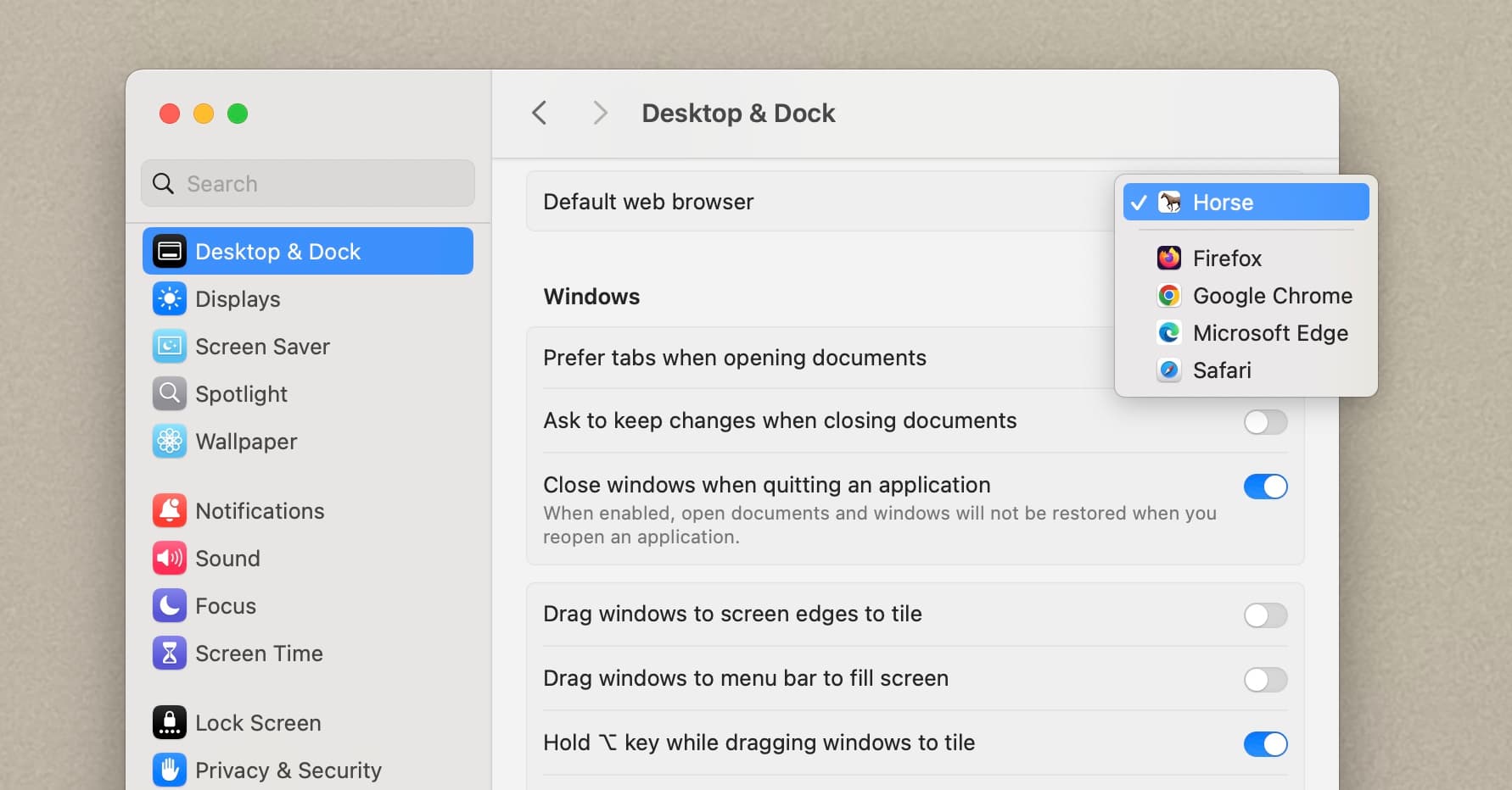 How To Set Horse Browser As Your Default Browser on Mac