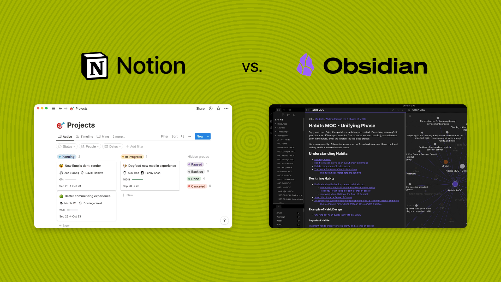 Obsidian vs Notion: Best Note App in 2025?