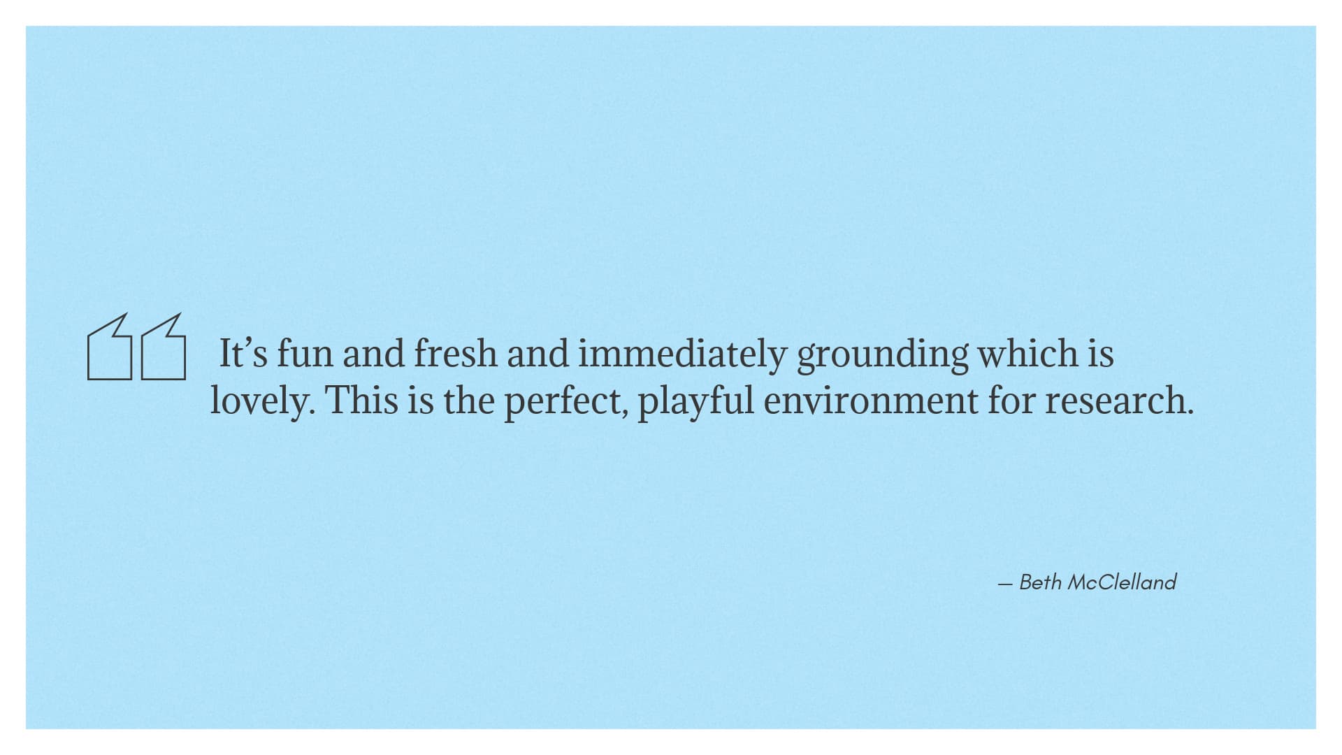 Review quote from Beth McClelland about Horse Browser