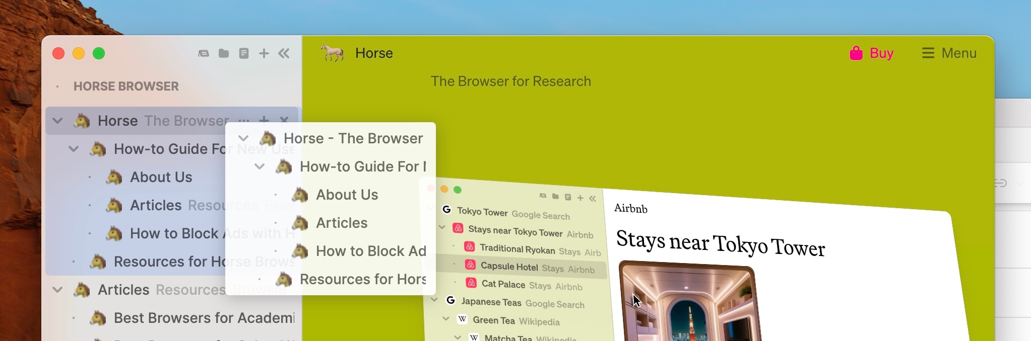 How To Move Pages in Horse Browser